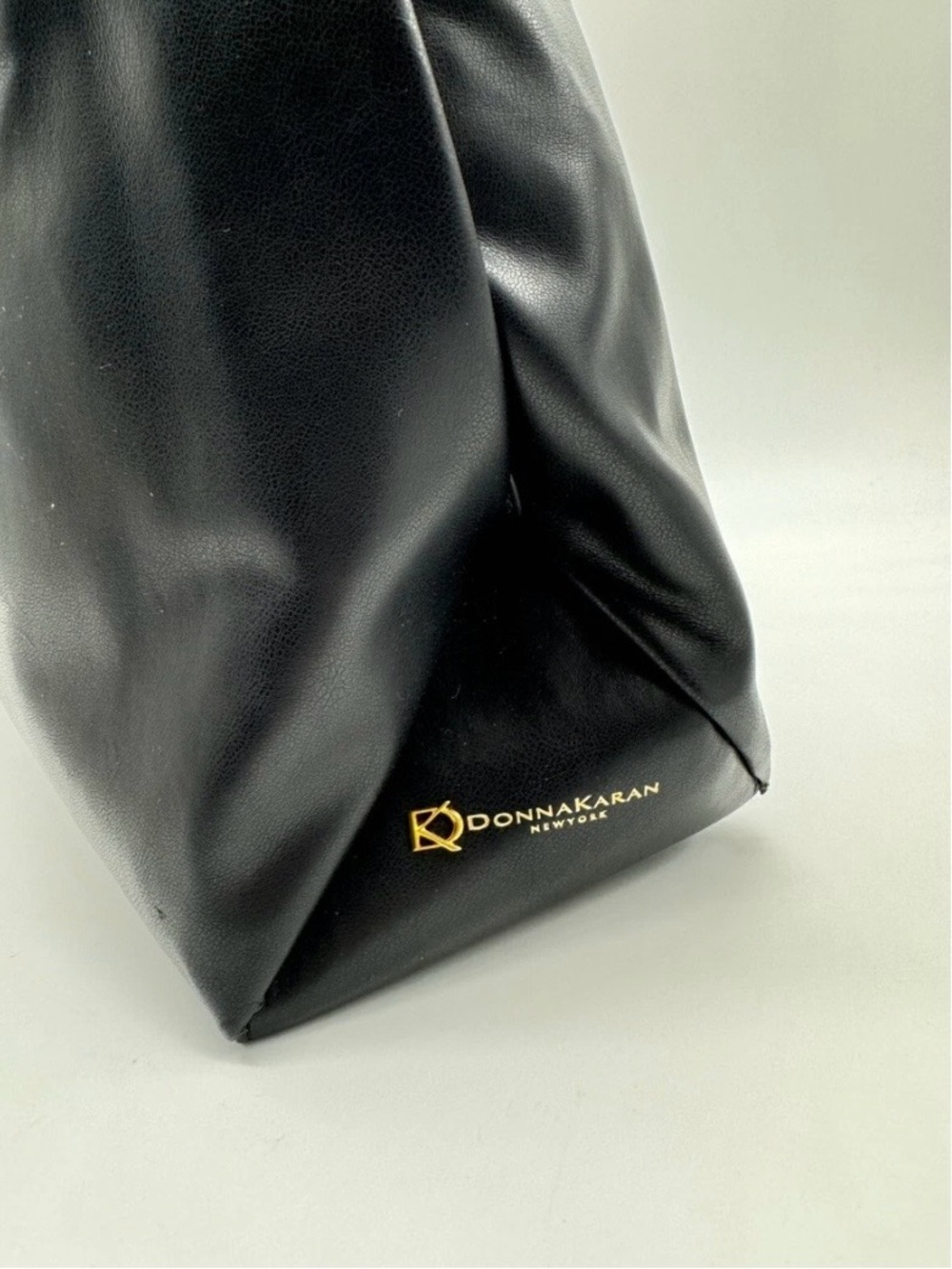 Donna Karan Black Shoulder Hobo with Gold  Braided Handle New X-Large - Picture 2 of 16